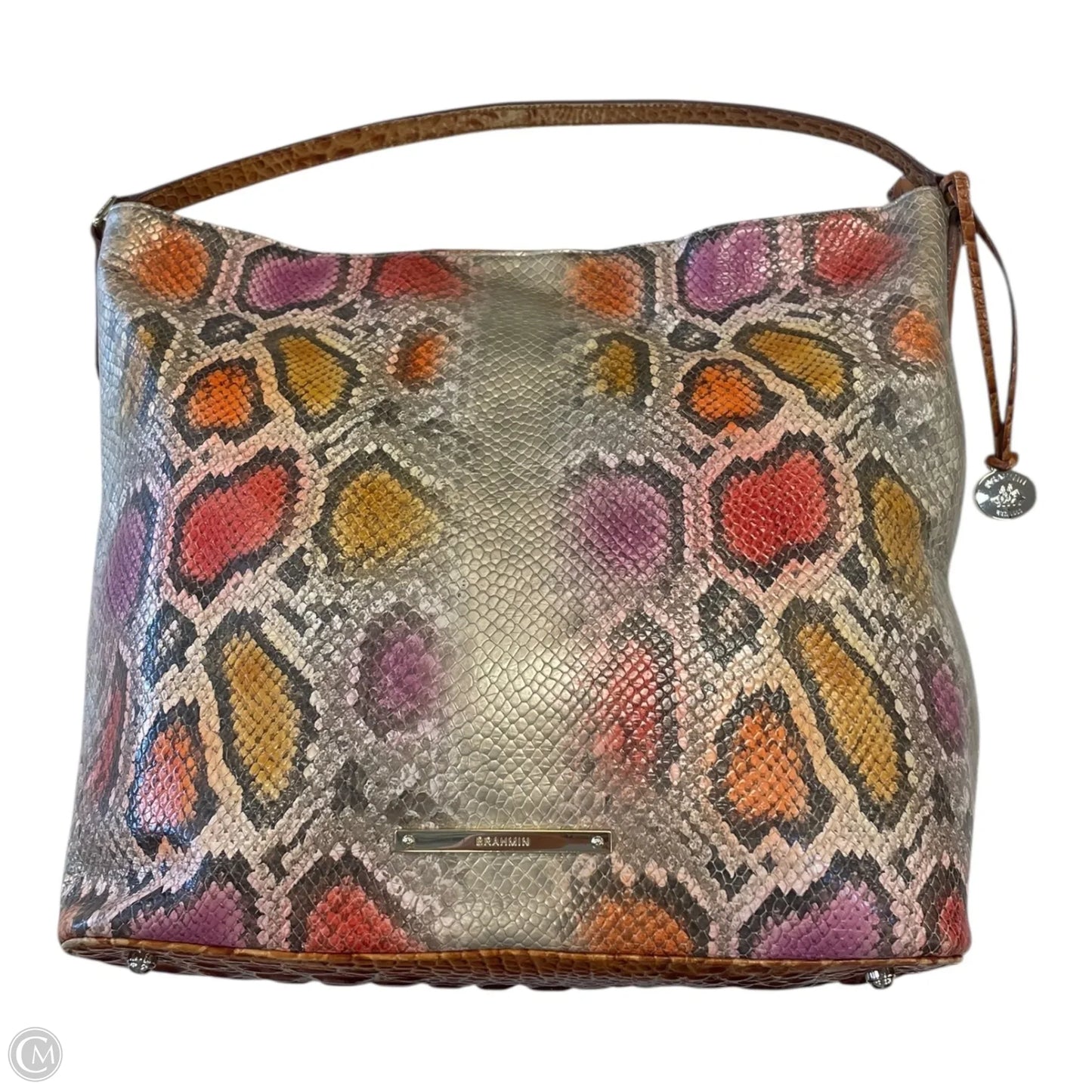 Handbag Designer By Brahmin, Size: Large