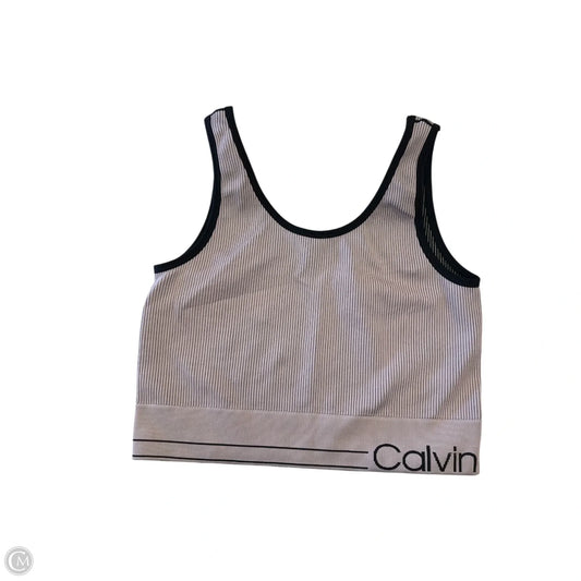 Athletic Bra By Calvin Klein In Mauve, Size: Xl