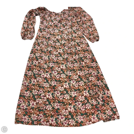 Dress Casual Maxi By Clothes Mentor In Floral Print, Size: M