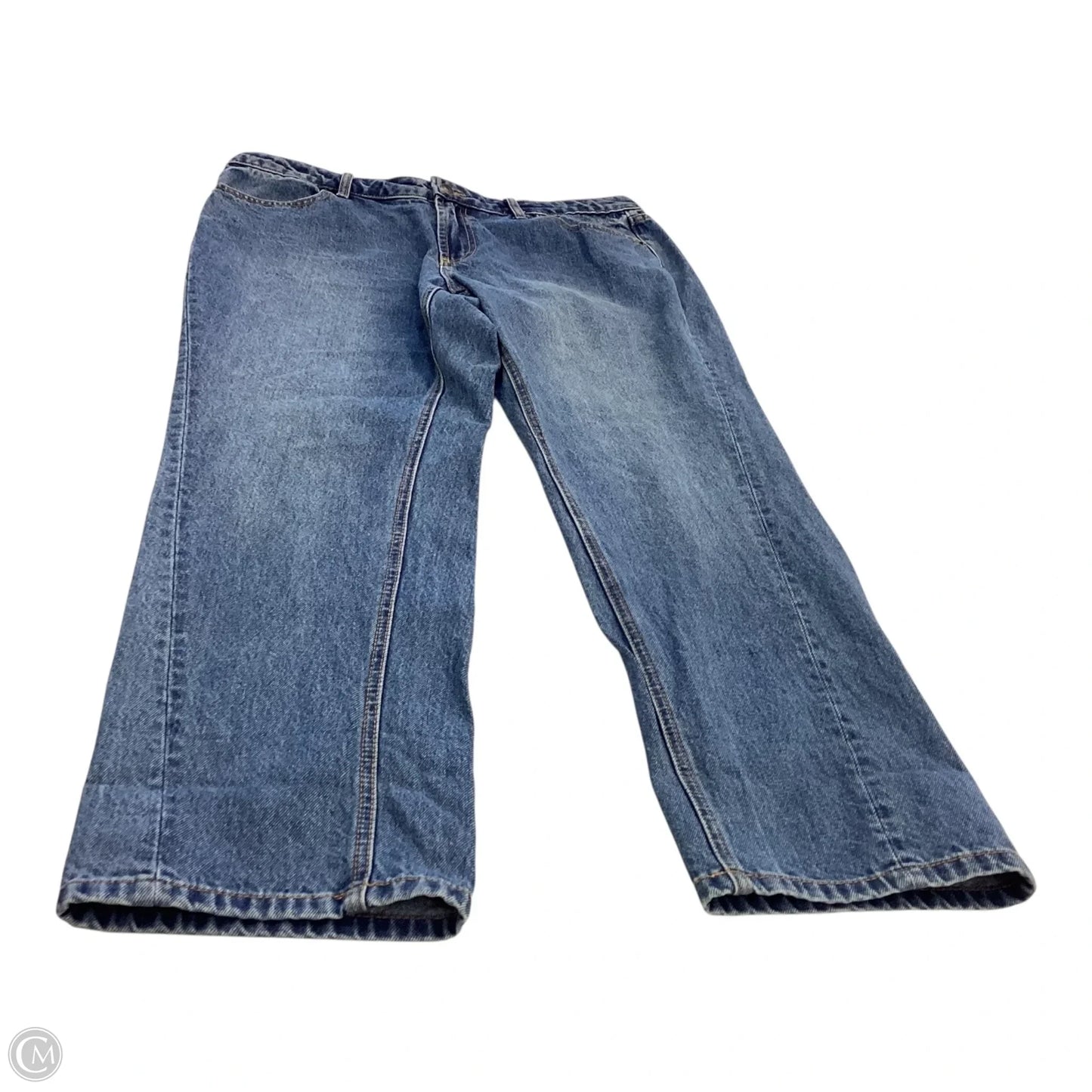 Jeans Straight By Cmc In Blue Denim, Size: 14