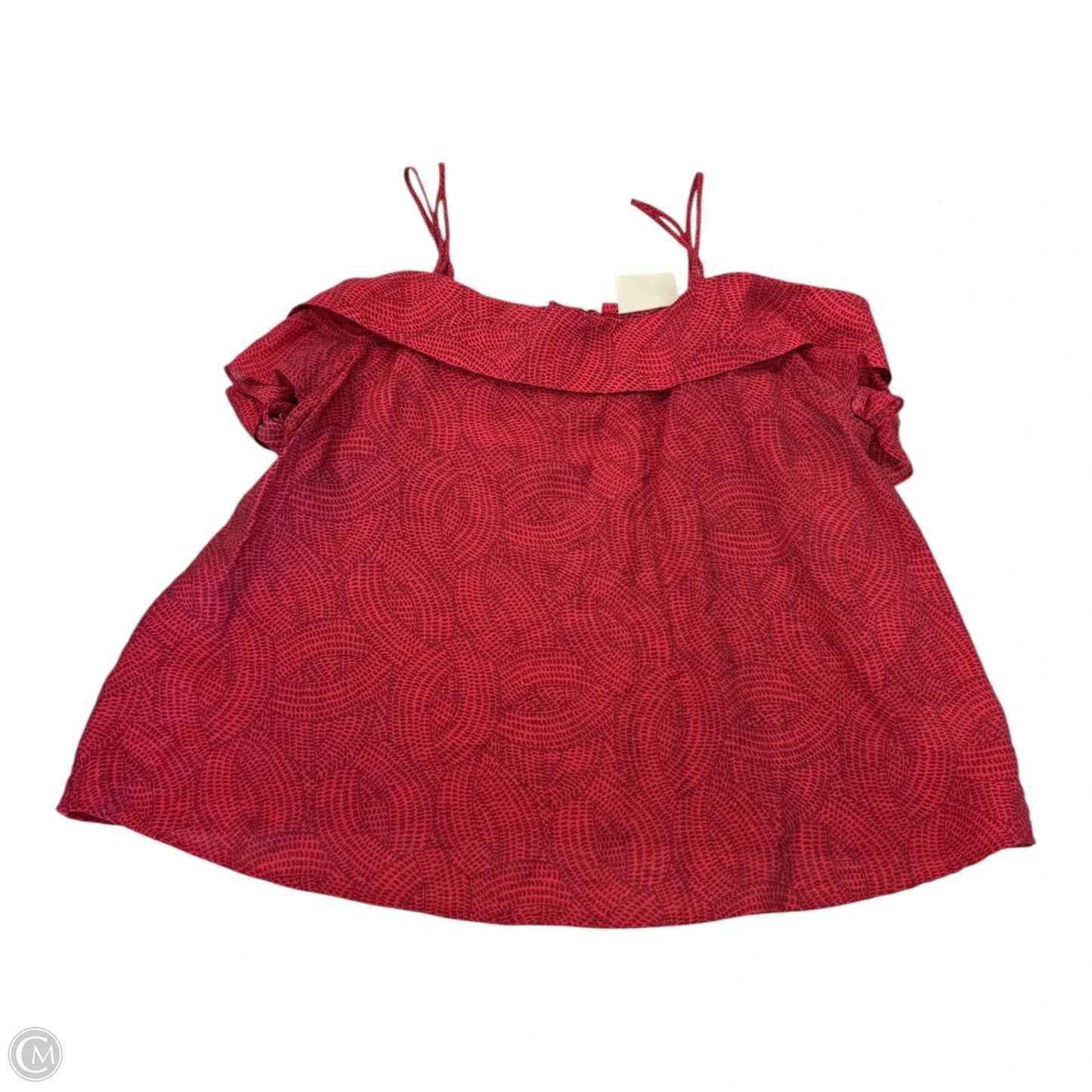 Top Short Sleeve By Maeve In Red, Size: L