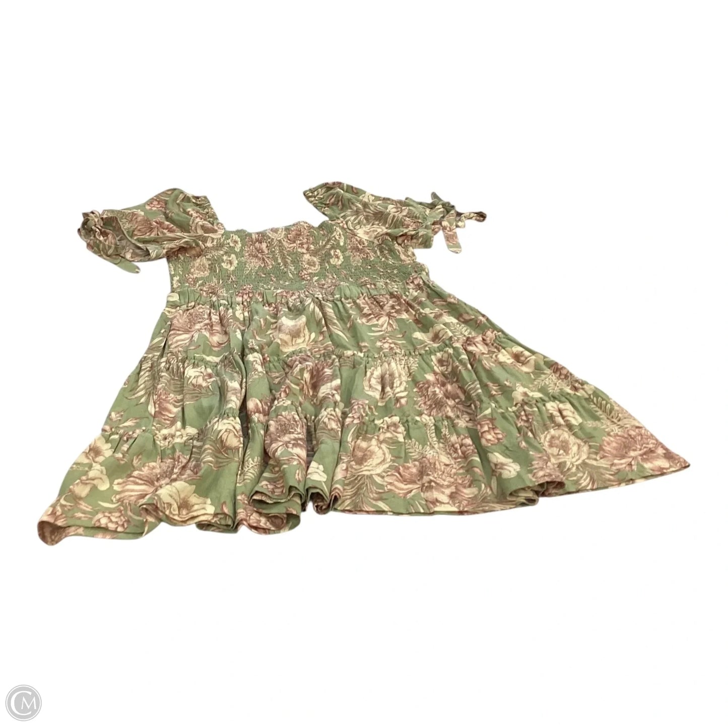 Dress Casual Short By Clothes Mentor In Floral Print, Size: Xl