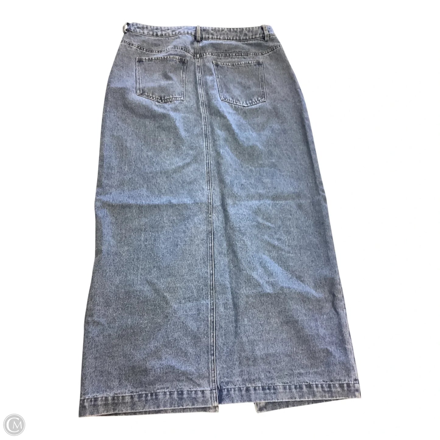 Skirt Maxi By Reverie In Blue Denim, Size: Xl