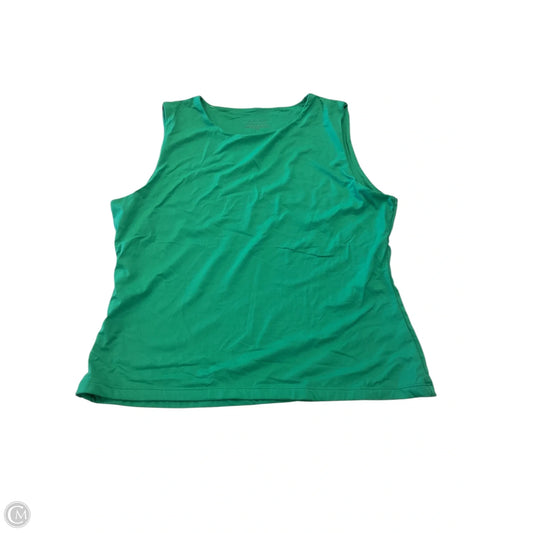 Top Sleeveless By Tahari By Arthur Levine In Green, Size: L
