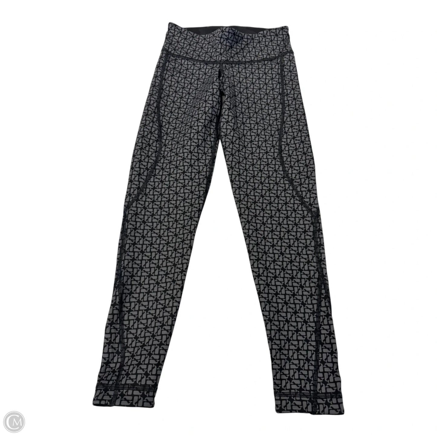 Athletic Leggings By Vineyard Vines In Black & Grey, Size: Xs