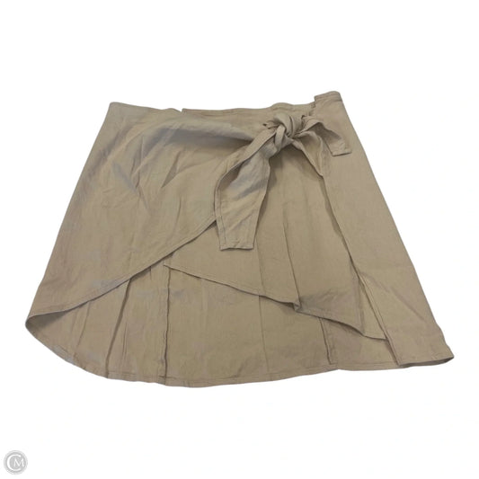 Skirt Mini & Short By Shore In Tan, Size: M