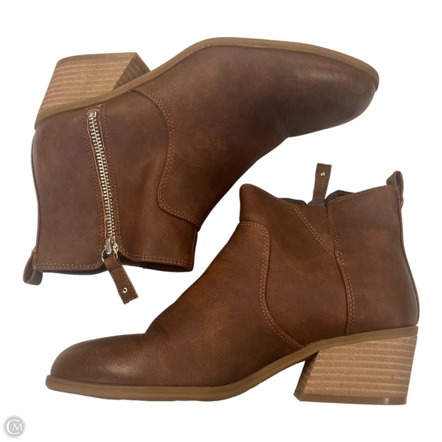 Boots Ankle Heels By Dr Scholls In Brown, Size: 7.5