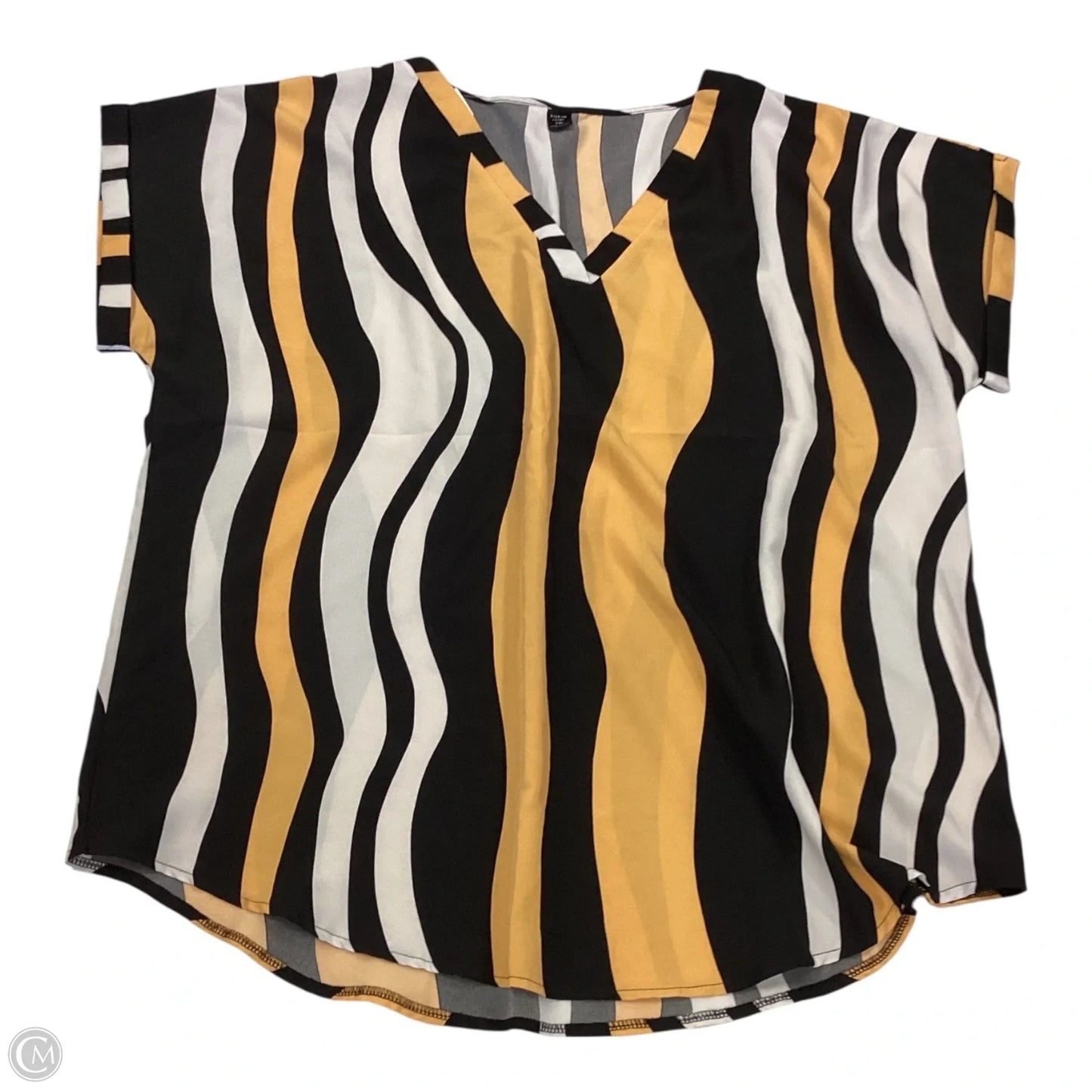 Top Short Sleeve By Shein In Multi-colored, Size: 4x