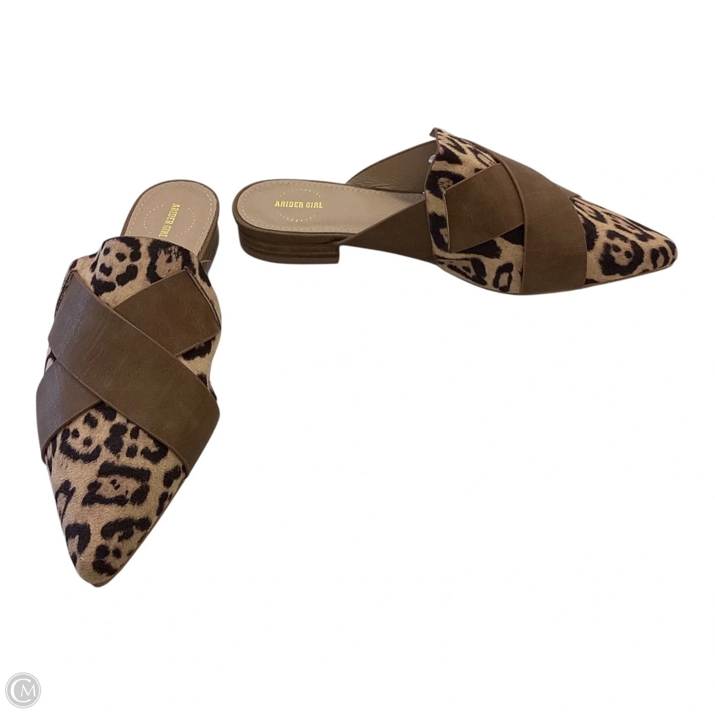 Shoes Flats By Clothes Mentor In Animal Print, Size: 7.5