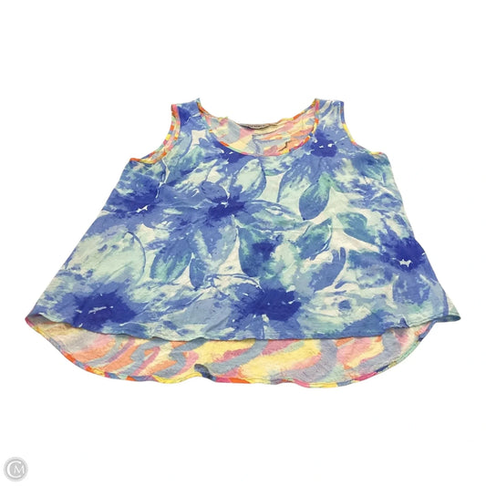 Top Sleeveless By Cmc In Multi-colored, Size: L
