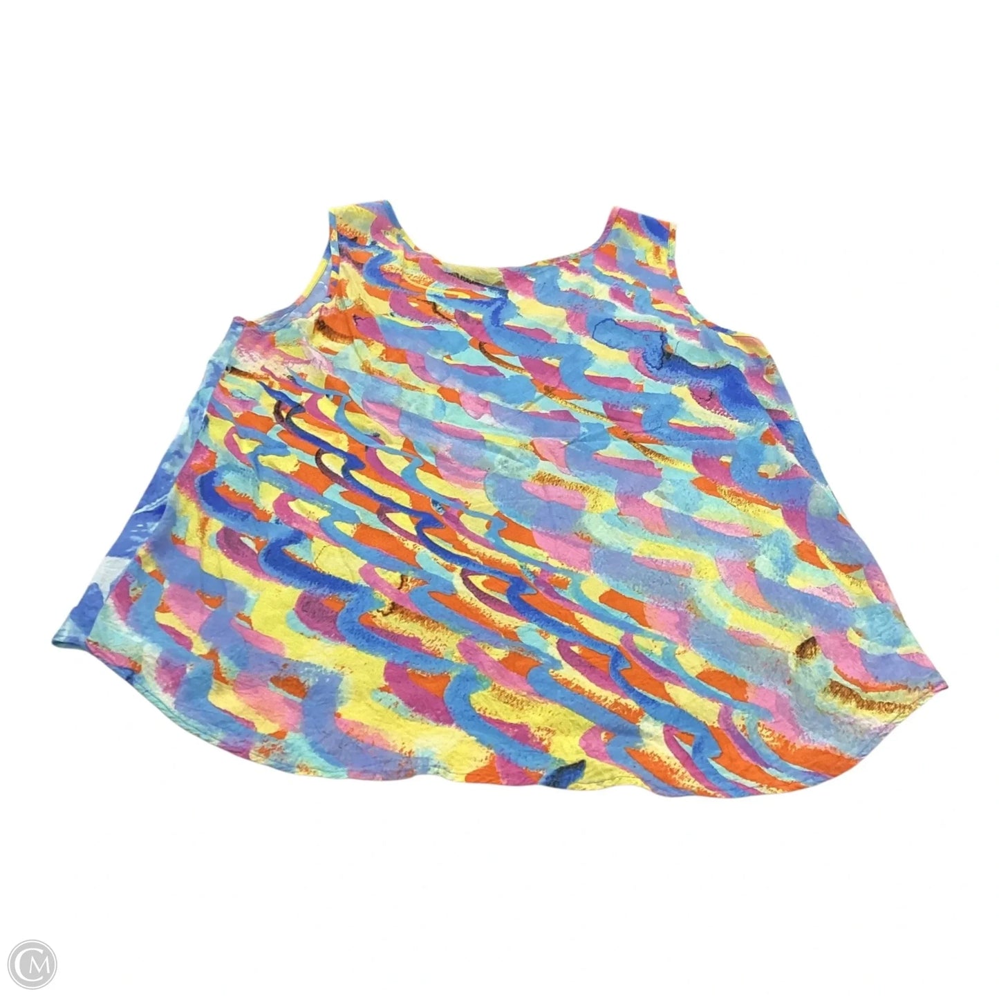 Top Sleeveless By Cmc In Multi-colored, Size: L