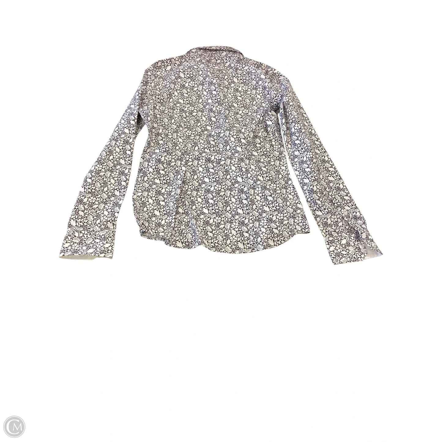 Top Long Sleeve By H&m In Black & White, Size: 4