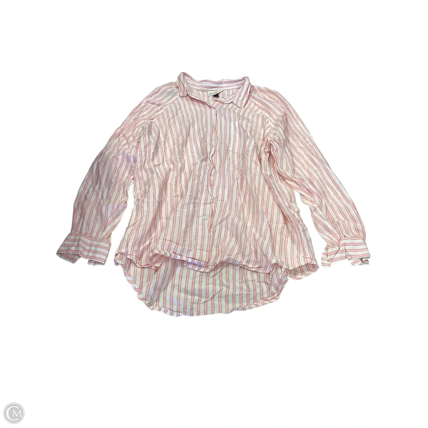 Top Long Sleeve By Universal Thread In Striped Pattern, Size: L