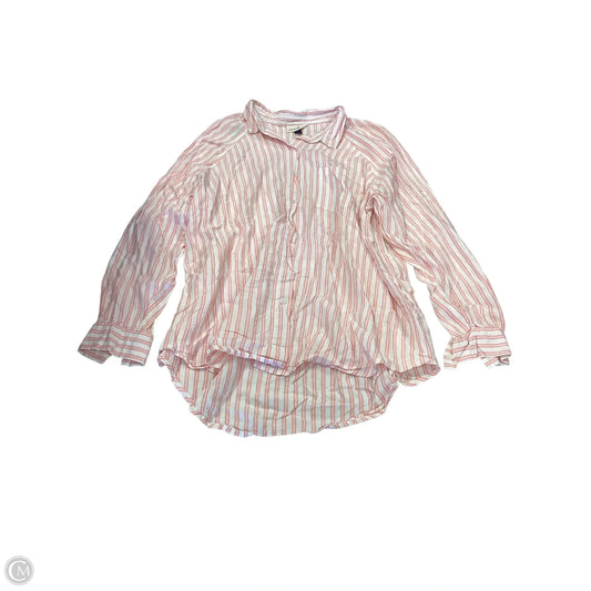 Top Long Sleeve By Universal Thread In Striped Pattern, Size: L