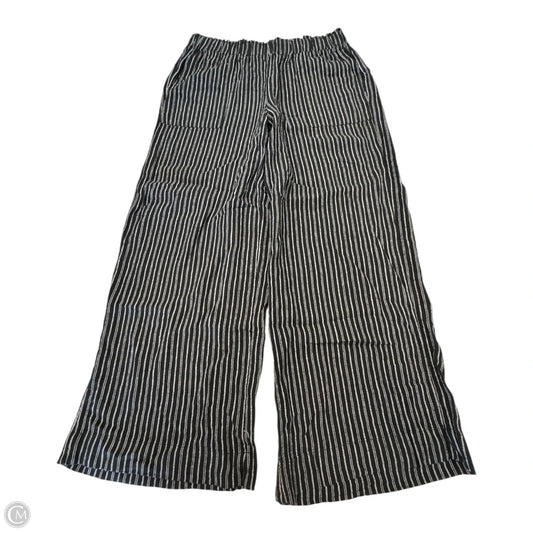 Pants Linen By Time And Tru In Striped Pattern, Size: M