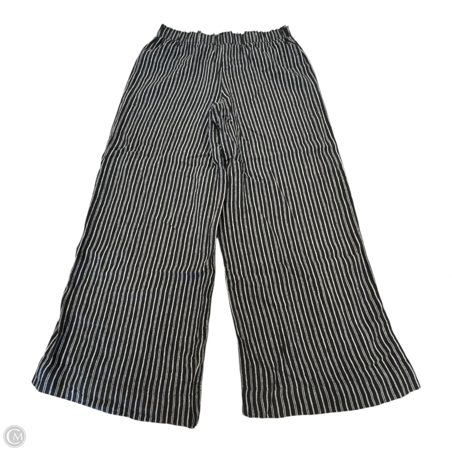 Pants Linen By Time And Tru In Striped Pattern, Size: M