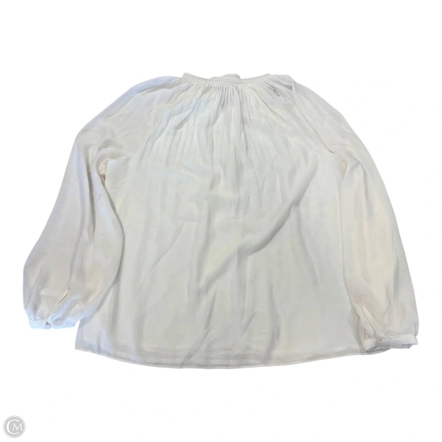 Top Long Sleeve By H&m In White, Size: S