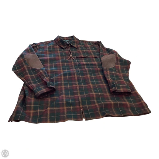 Jacket Shirt By Ralph Lauren In Plaid Pattern, Size: M