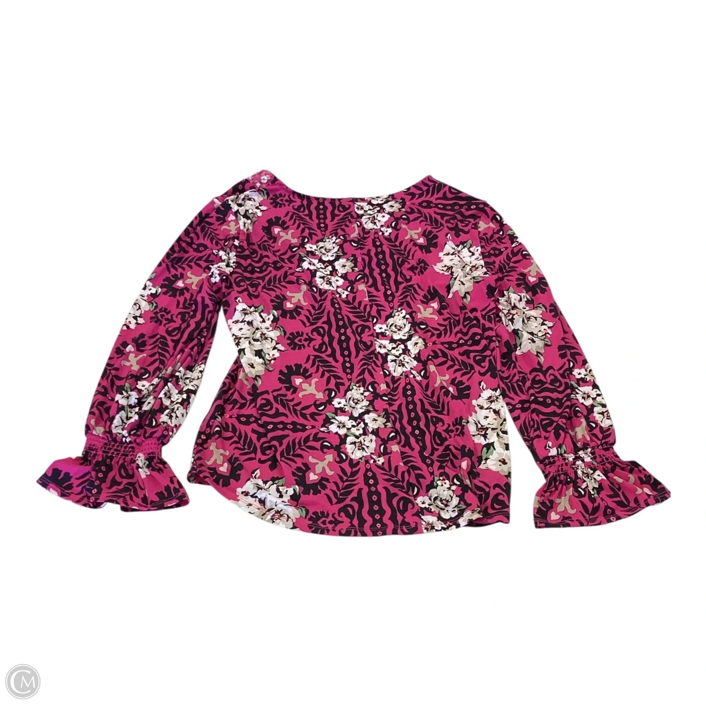 Top Long Sleeve By Jm Collections In Multi-colored, Size: L