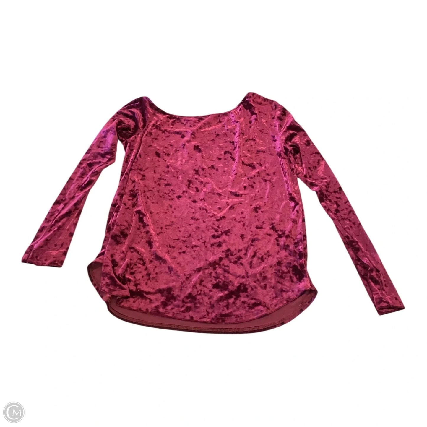 Top Long Sleeve By Fifteen Twenty In Maroon, Size: M