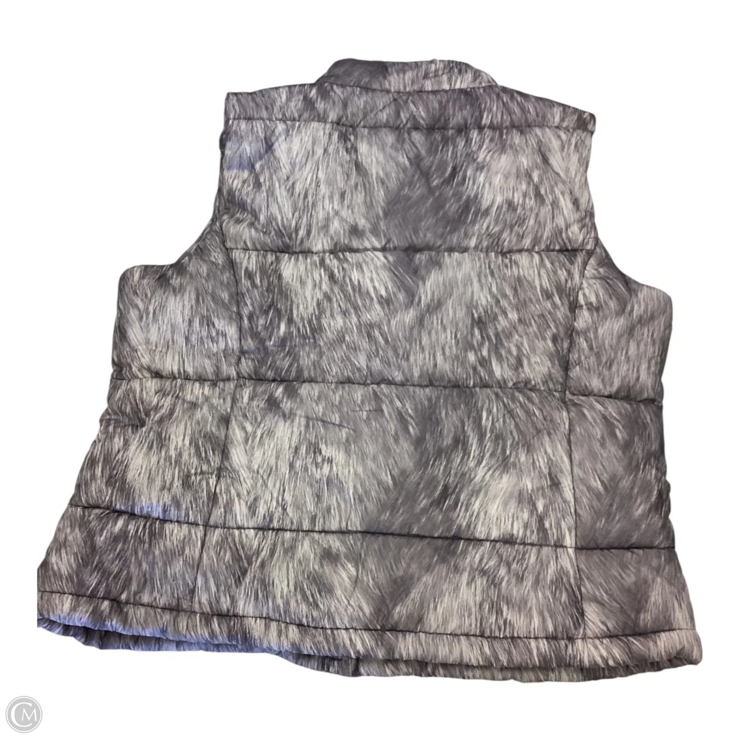 Vest Designer By Michael Kors In Grey, Size: Xl