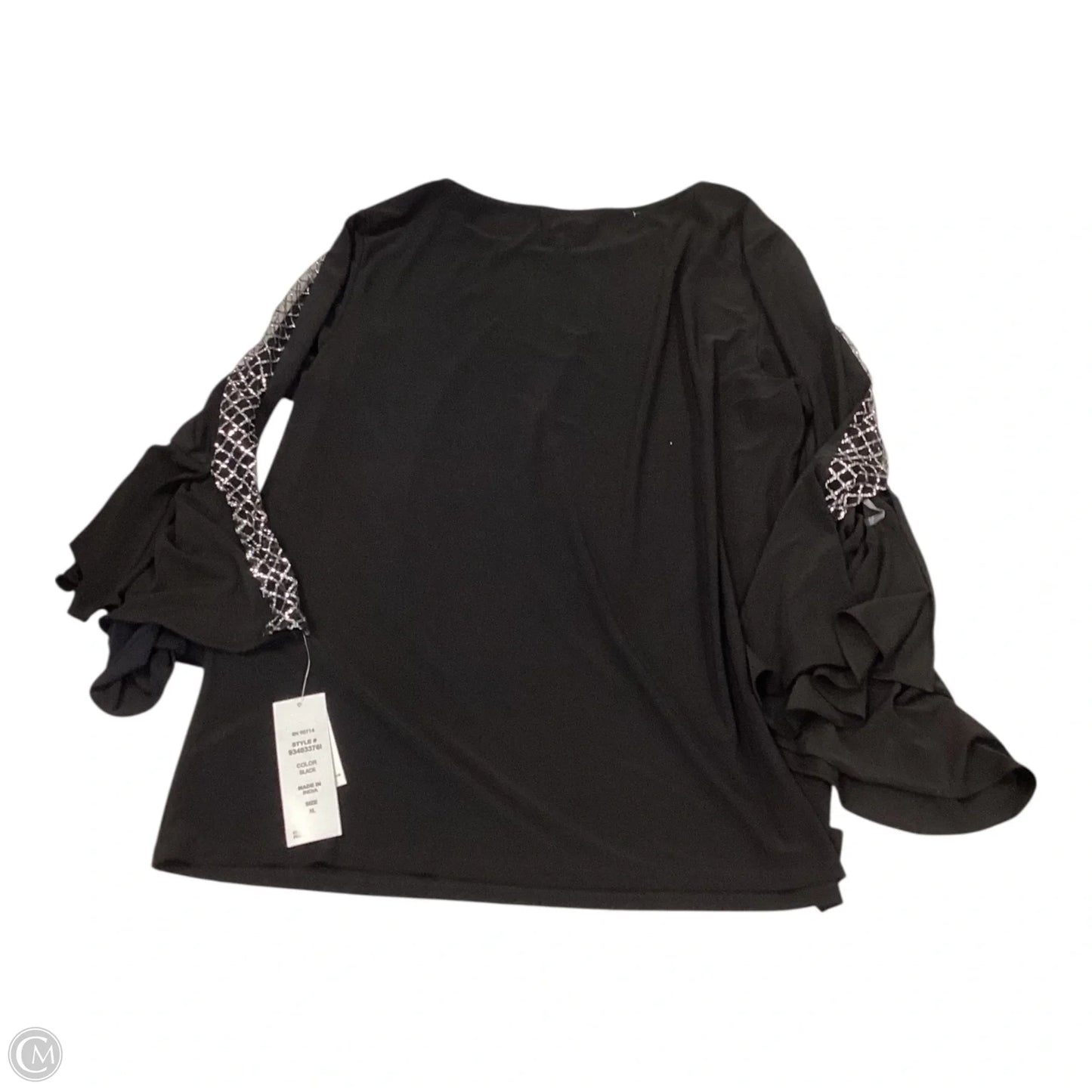 Top Long Sleeve By Cmc In Black, Size: Xl