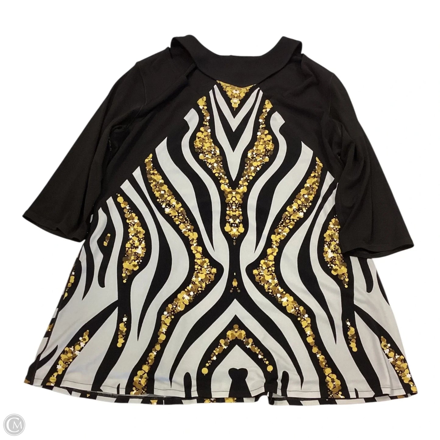 Top 3/4 Sleeve By Cmc In Multi-colored, Size: Xl