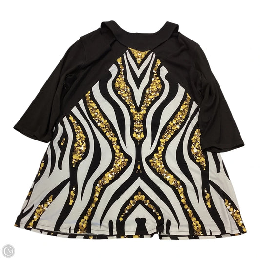 Top 3/4 Sleeve By Cmc In Multi-colored, Size: Xl