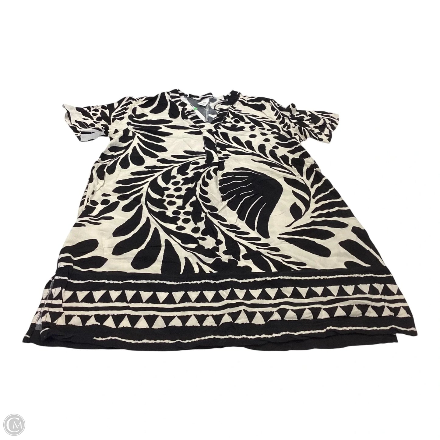Dress Casual Short By H&m In Black & White, Size: Xxs