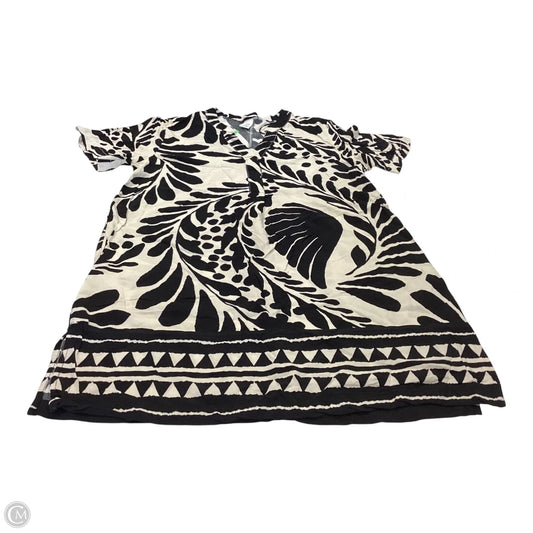 Dress Casual Short By H&m In Black & White, Size: Xxs