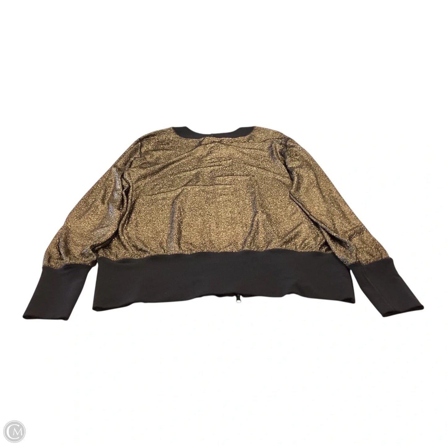 Jacket Shirt By Cmc In Black & Gold, Size: Xl