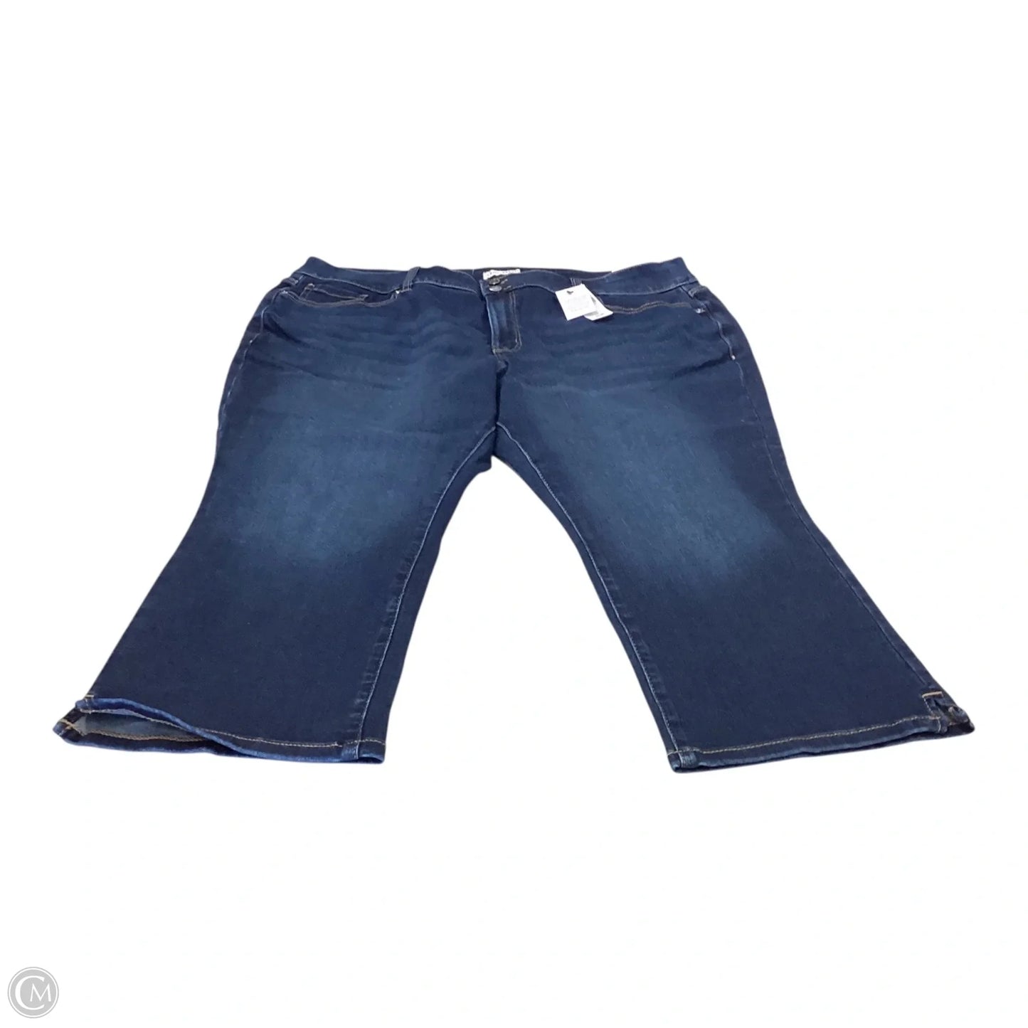 Jeans Cropped By Lane Bryant In Blue Denim, Size: 22