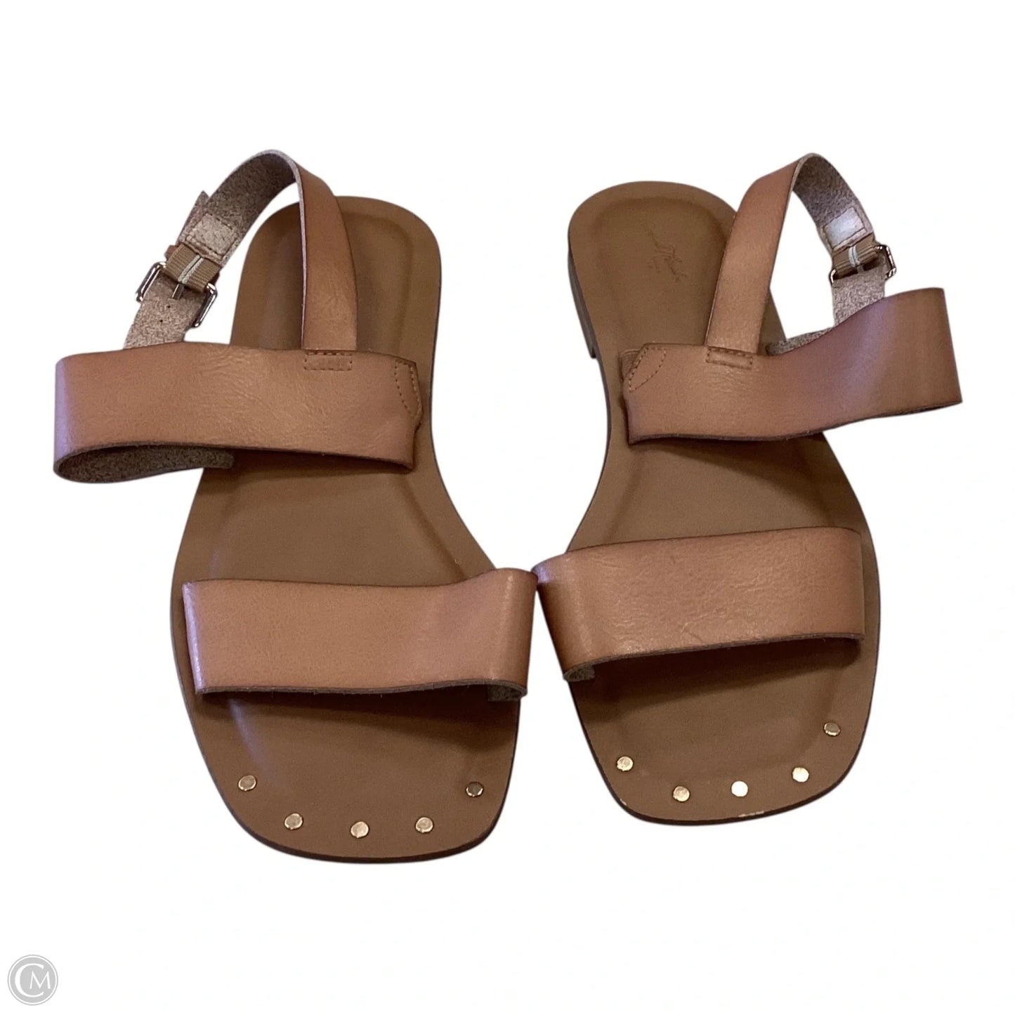 Sandals Flats By Universal Thread In Tan, Size: 9.5