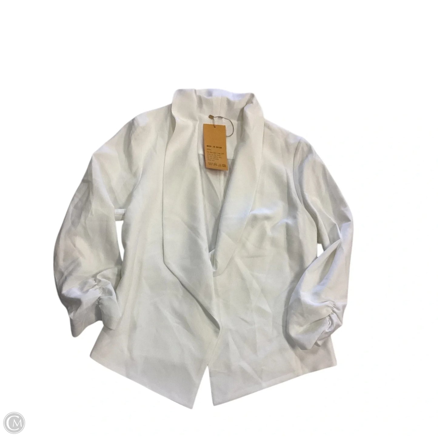 Blazer By Clothes Mentor In White, Size: 6