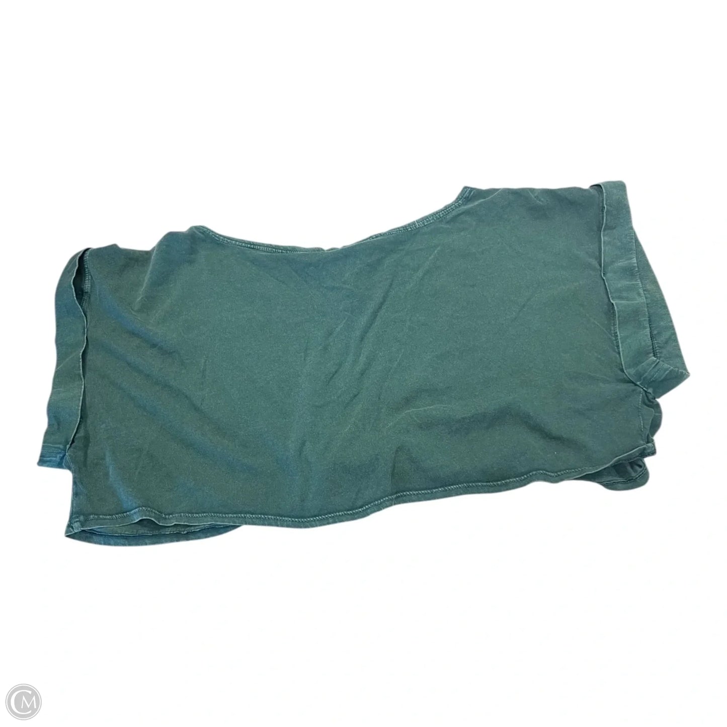Top Short Sleeve By Anthropologie In Green, Size: 1x