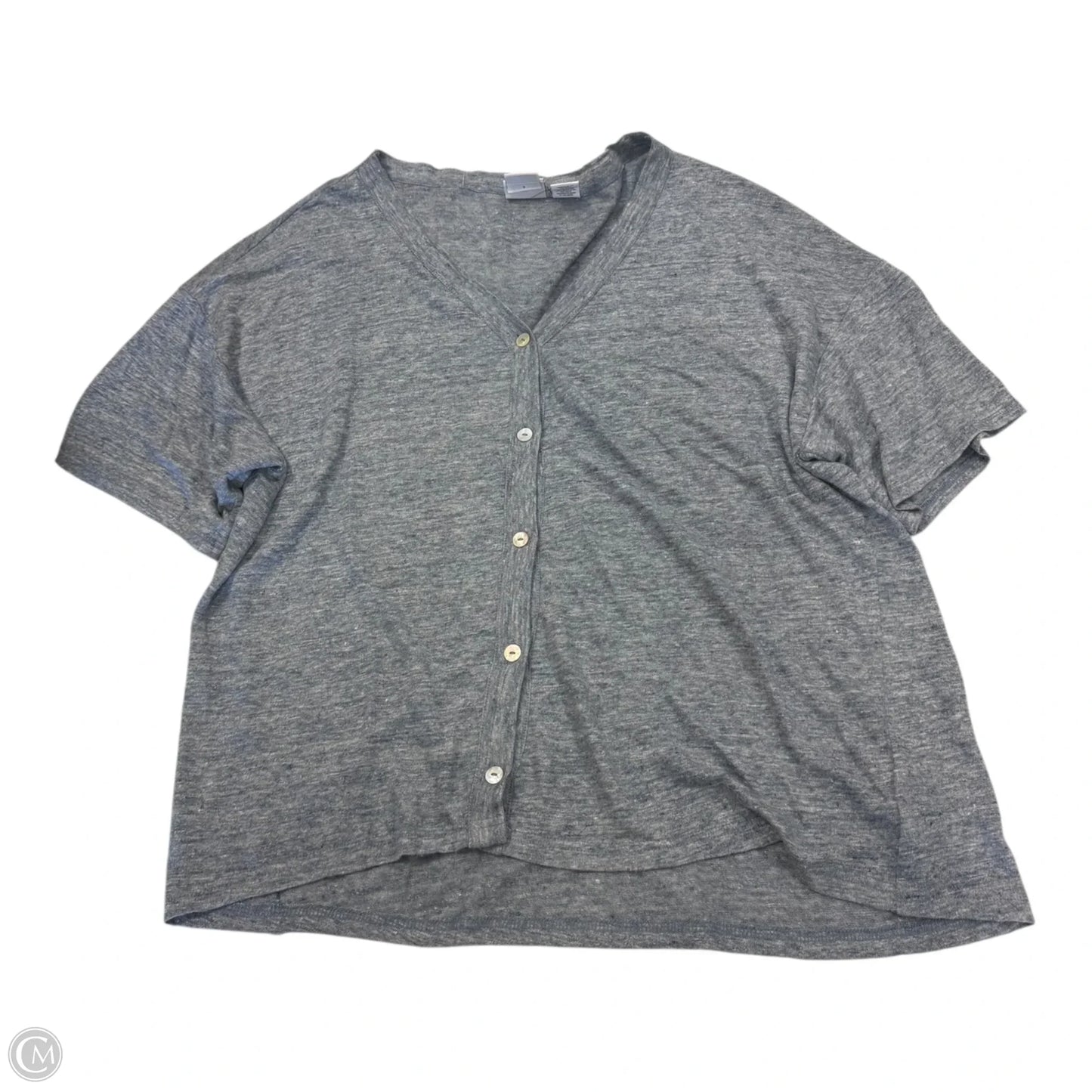 Top Short Sleeve Designer By Halston In Blue, Size: M