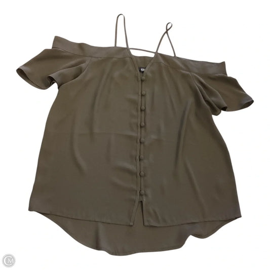 Top Short Sleeve By Express In Green, Size: S