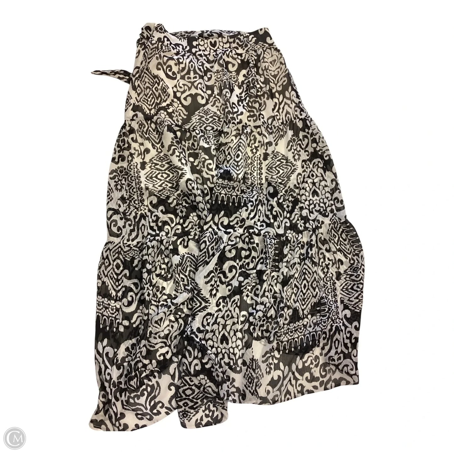 Skirt Maxi By Express In Black & White, Size: S
