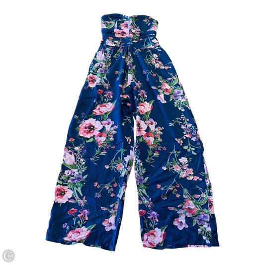 Jumpsuit By Clothes Mentor In Floral Print, Size: M