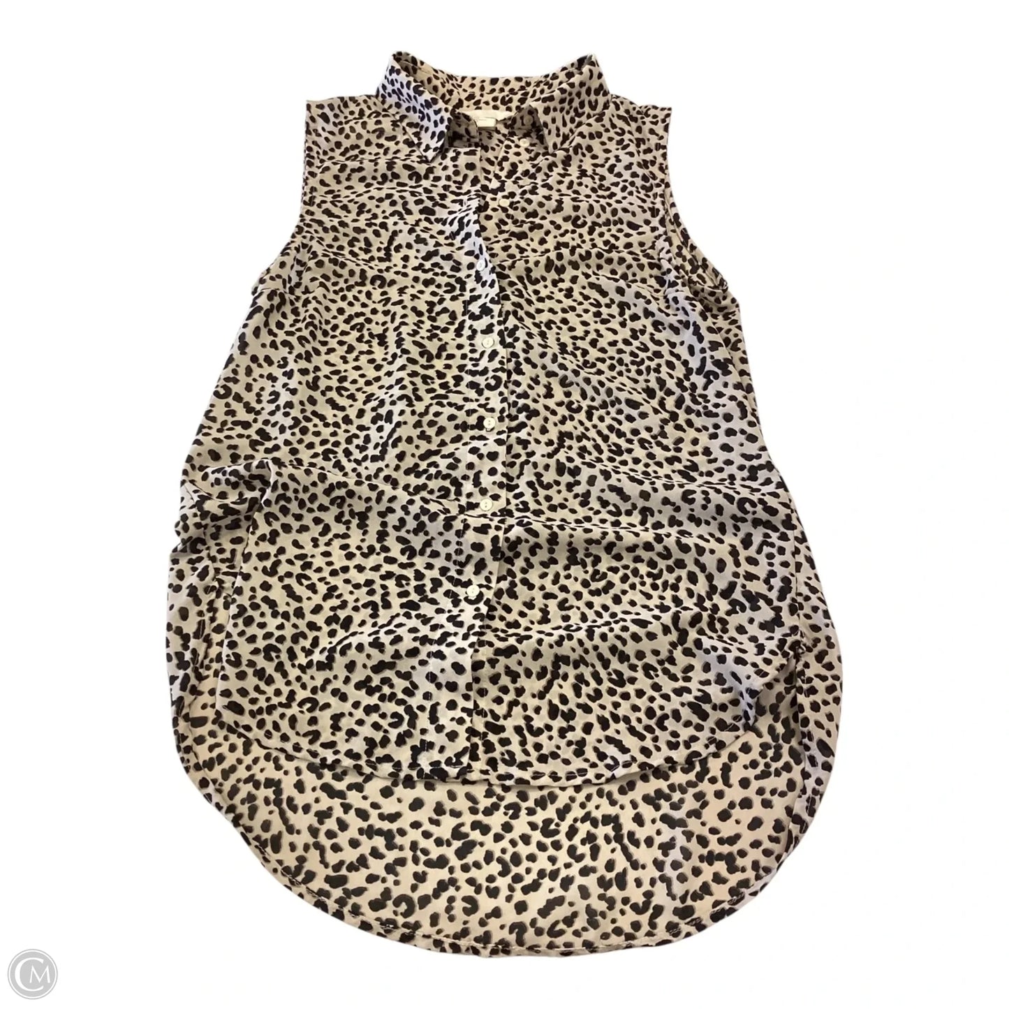 Top Sleeveless By H&m In Animal Print, Size: 2