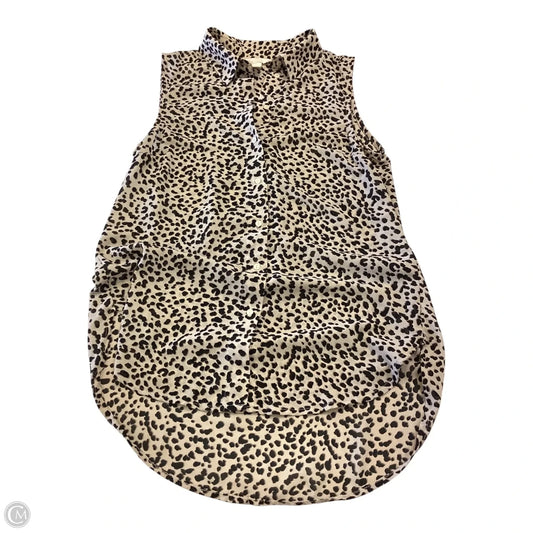 Top Sleeveless By H&m In Animal Print, Size: 2
