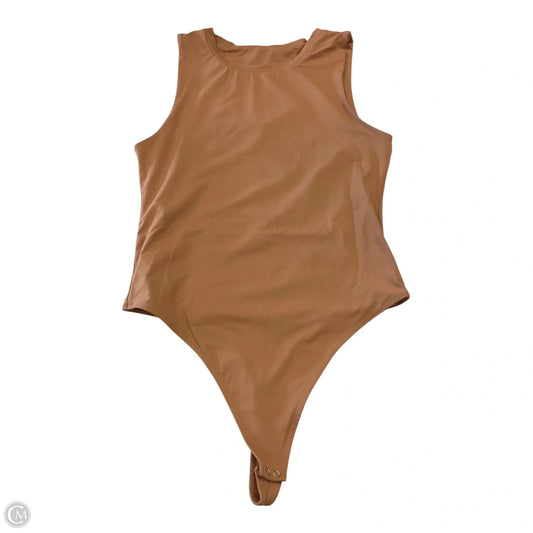 Bodysuit By Clothes Mentor In Tan, Size: S