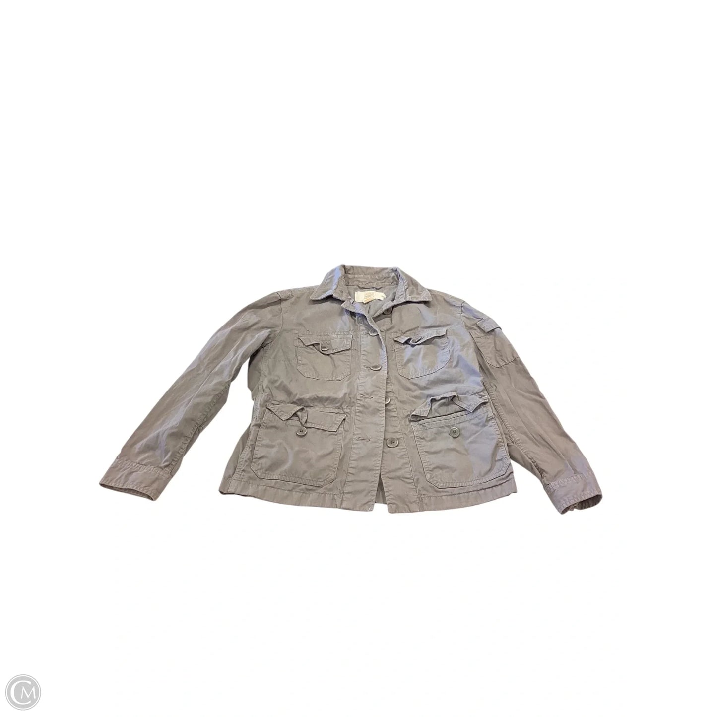 Jacket Shirt By J. Crew In Grey, Size: S