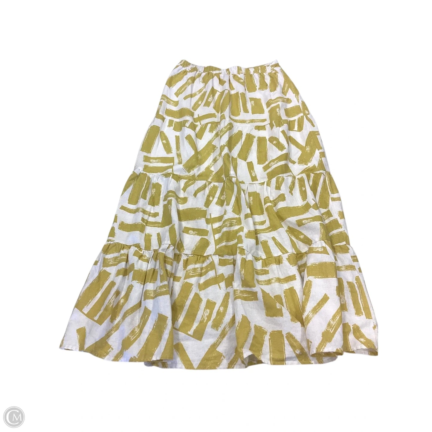 Skirt Maxi By House Of Harlow In White & Yellow, Size: S