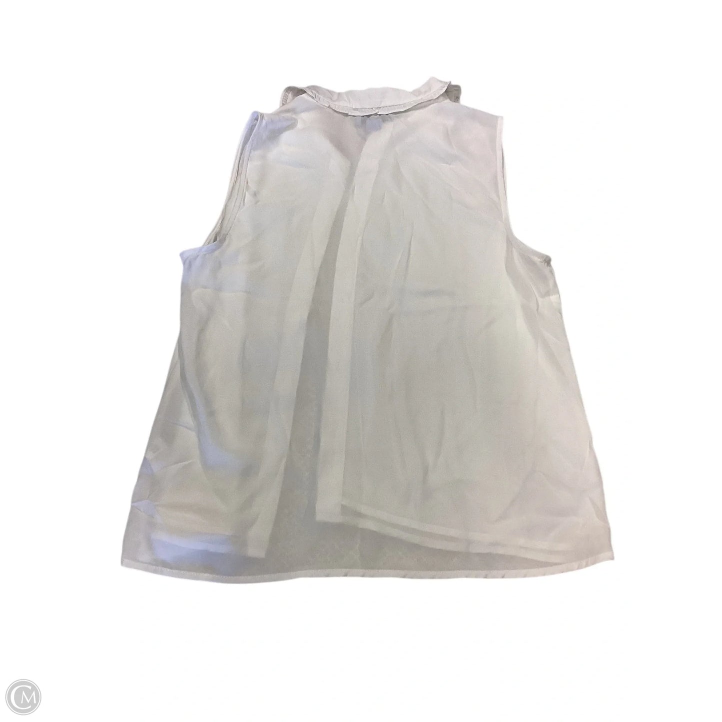 Top Sleeveless By Cece In White, Size: M