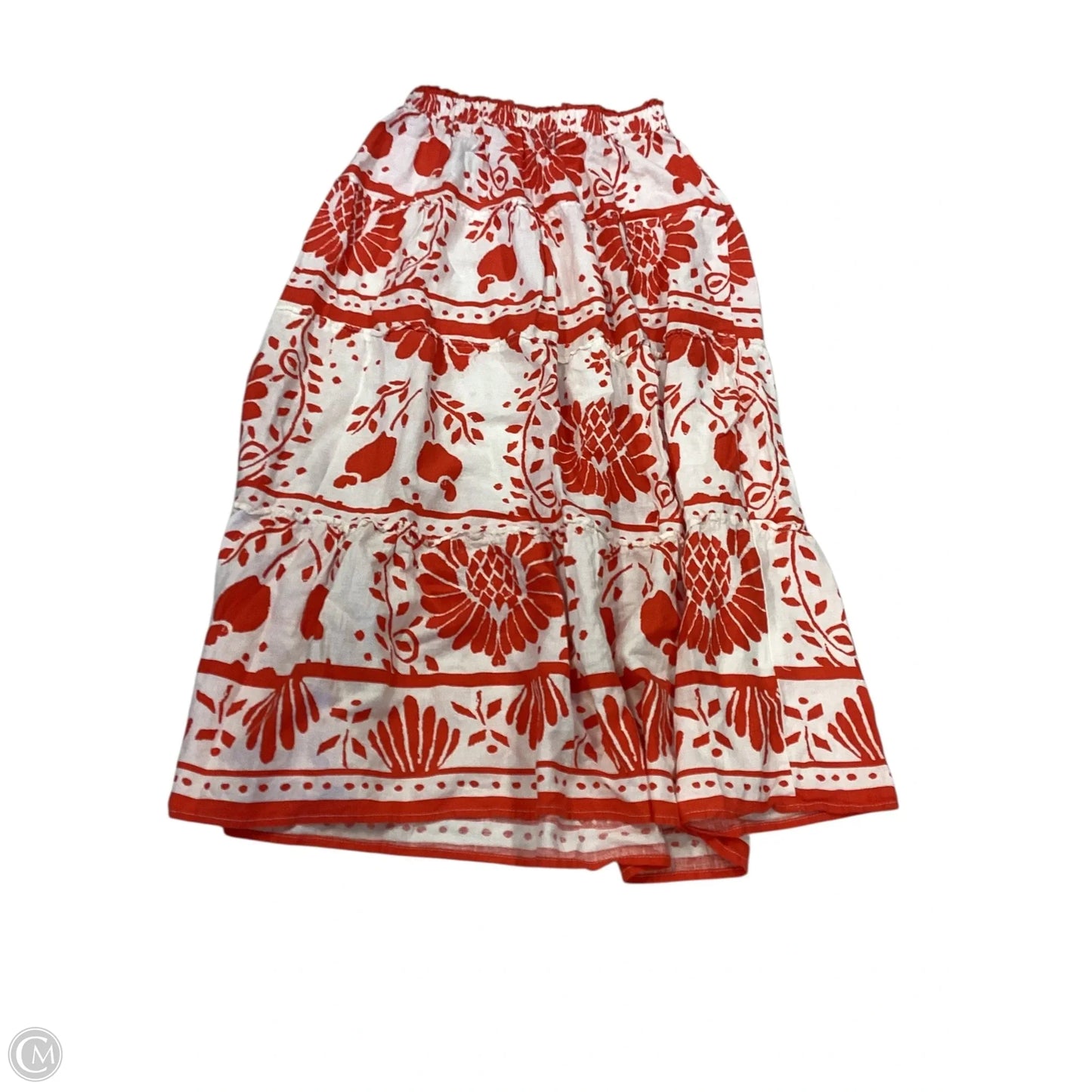Skirt Maxi By Haute Hippie In Orange & White, Size: S