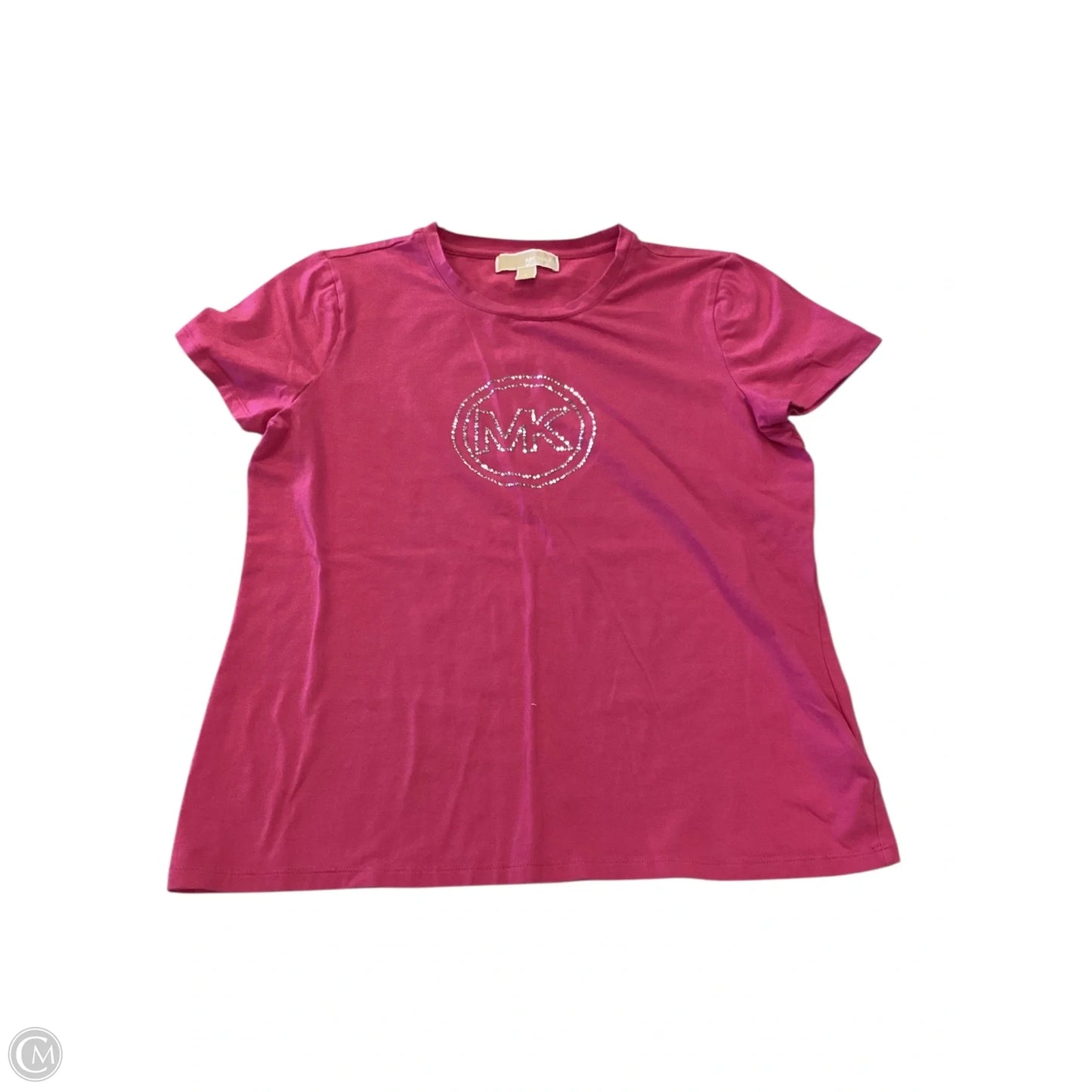 Top Short Sleeve Basic By Michael By Michael Kors In Pink, Size: L