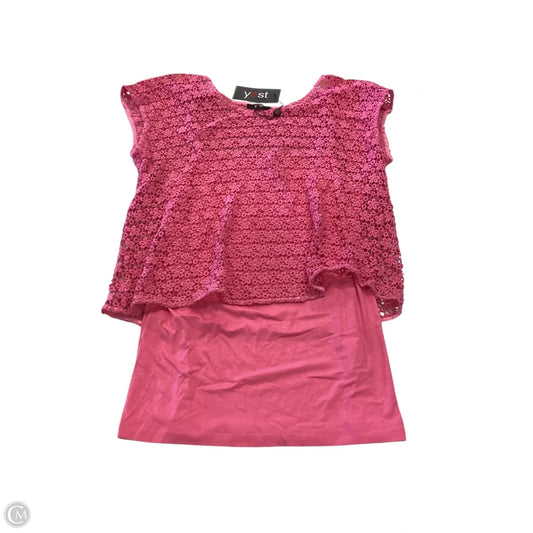 Top Short Sleeve By Yest In Pink, Size: 10