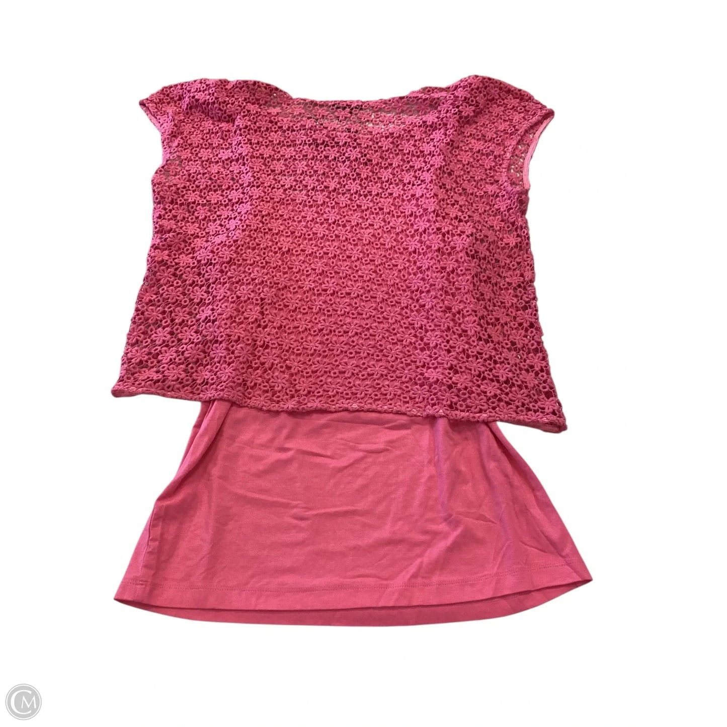 Top Short Sleeve By Yest In Pink, Size: 10