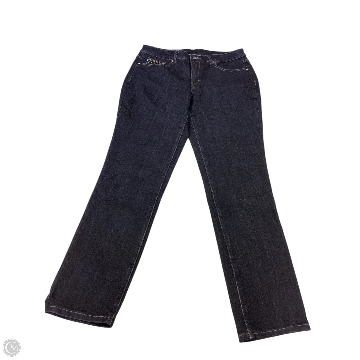 Jeans Skinny By Christopher And Banks In Blue Denim, Size: 10